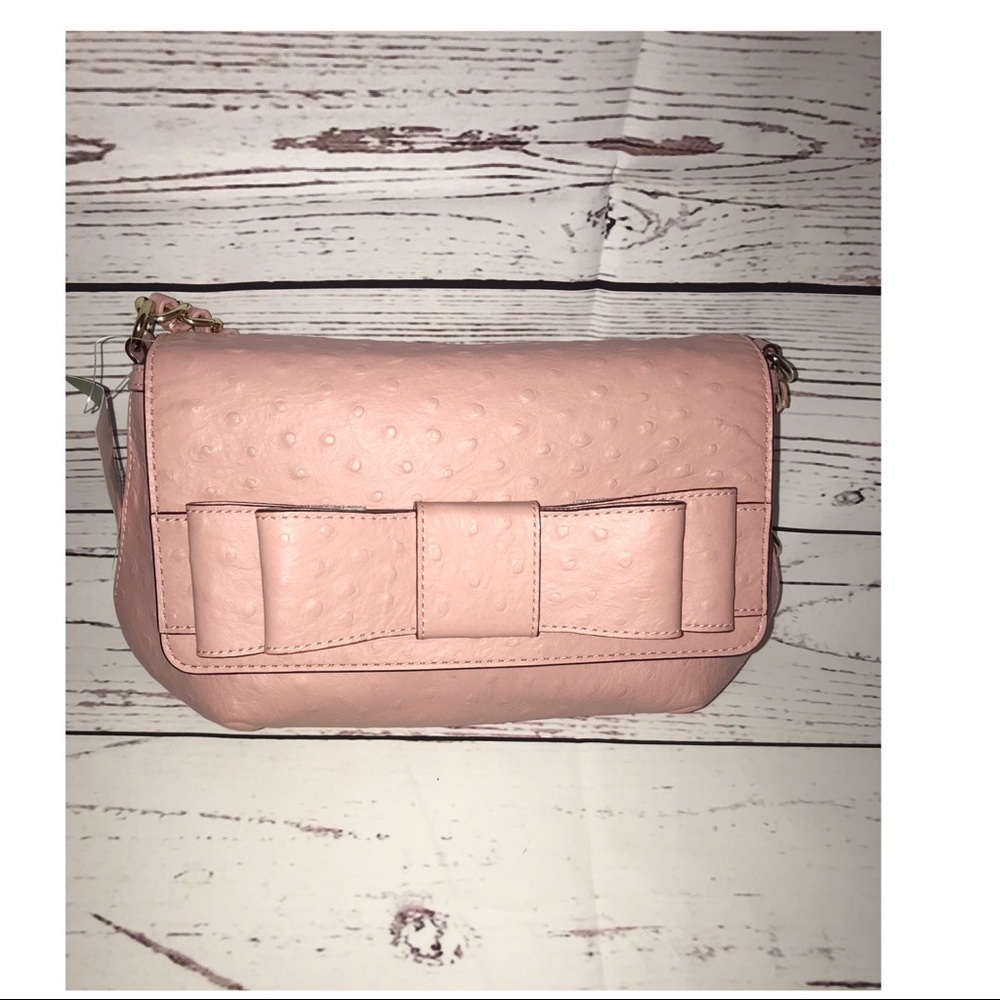 Kate Spade Joleen Charm City Ostrich Pink Bag - Picture 3 of 8